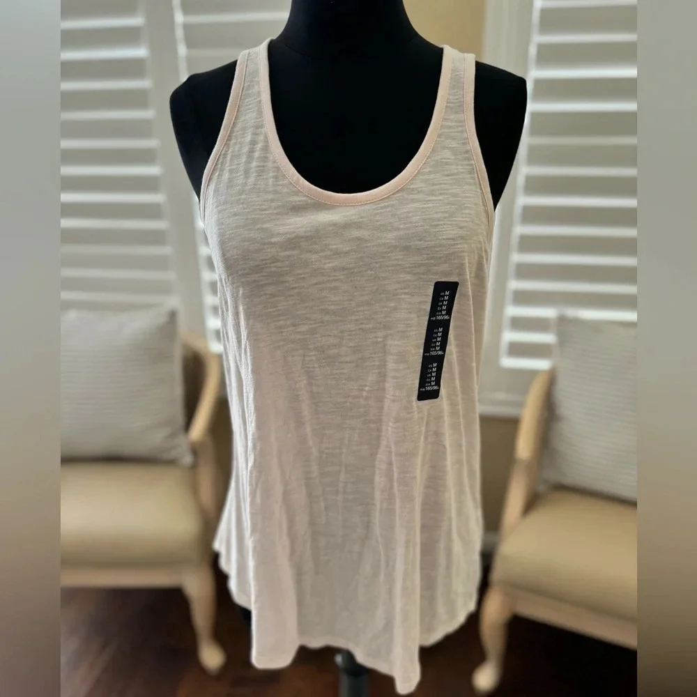 NWT | GAP | Light Pink Racerback Knot Tank Top - Size M